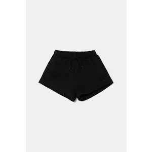 Diesel pantaloni scurti din bumbac PAGL SHORTS culoarea negru, cu imprimeu, talie reglabila, J02204 imagine