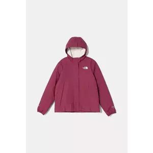 The North Face geaca copii WARM ANTORA RAIN JACKET culoarea violet, NF0A873R6EO1 imagine