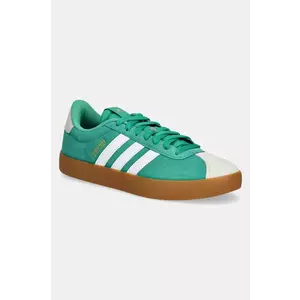 adidas sneakers din piele intoarsă VL Court 3.0 culoarea verde, JP5285 imagine