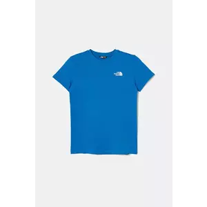 The North Face tricou copii TEEN S/S SIMPLE DOME TEE cu imprimeu, NF0A8DRPT4S1 imagine