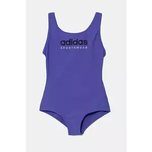 adidas Performance costum de baie dintr-o bucată pentru copii culoarea violet, JH1035 imagine