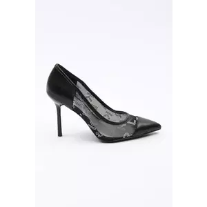 Karl Lagerfeld pantofi cu toc SARABANDE culoarea negru, KL30925A imagine