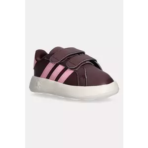 adidas sneakers pentru copii GRAND COURT 2.0 culoarea bordo, JR5105 imagine