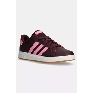 adidas sneakers pentru copii GRAND COURT 2.0 culoarea bordo, JR5111 imagine