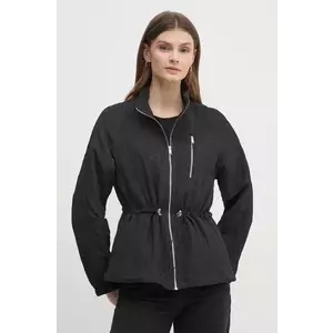 Dkny geaca femei, culoarea negru, de tranzitie, P4KJIXTF imagine