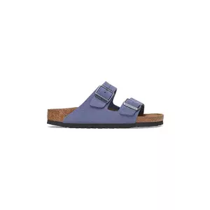 Birkenstock papuci din piele Arizona femei, culoarea violet, 1029218 imagine