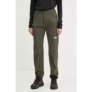 The North Face pantaloni de exterior Exploration culoarea verde, NF0A8BR721L1 imagine