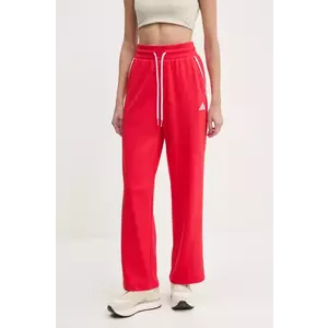 adidas pantaloni de trening W CB Color Pop culoarea rosu, cu imprimeu, JG6252 imagine