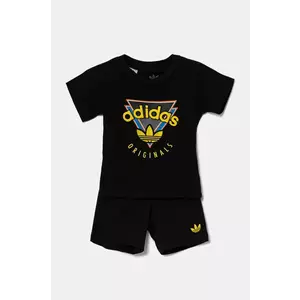 adidas Originals set de bumbac pentru copii culoarea negru, JN4535 imagine