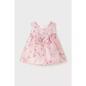 Mayoral Newborn rochie de in pentru bebeluși culoarea alb, mini, evazati, 1863 imagine