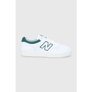 New Balance sneakers de piele BB480LGT 480 culoarea alb BB480LGT imagine