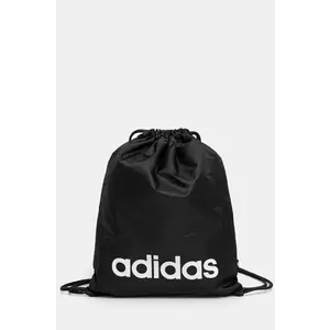 adidas rucsac LINEAR GYMSACK culoarea negru, cu imprimeu, JE8342 imagine