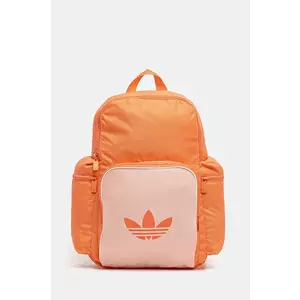 adidas Originals rucsac Adicolor femei, culoarea portocaliu, mare, cu imprimeu, JD5531 imagine