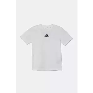 adidas tricou de bumbac pentru copii culoarea alb, cu imprimeu, JC9774 imagine