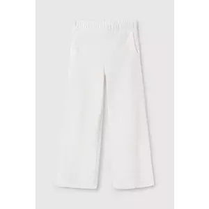 Mayoral pantaloni copii culoarea alb, neted, 6540 imagine