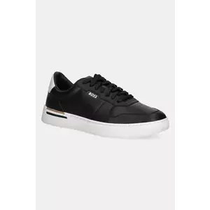 BOSS sneakers din piele Clint culoarea negru, 50542538 imagine