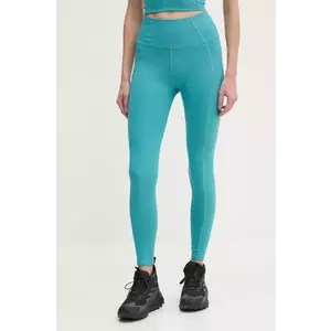 Columbia leggins sport Boundless Trek femei, culoarea turcoaz, neted, 2033514 imagine