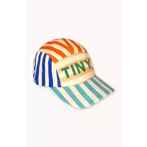 Tinycottons șapcă din bumbac pentru copii STRIPED CAP culoarea bej, modelator, SS25-425 imagine