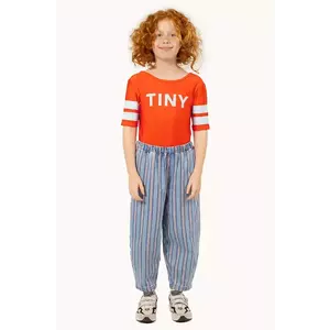 Tinycottons pantaloni de bumbac pentru copii STRIPES MULTICOLOR PANT modelator, SS25-238 imagine