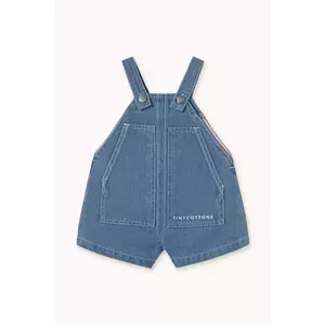 Tinycottons salopete pentru copii BABY GRAPHIC DENIM DUNGAREE neted, SS25-244 imagine