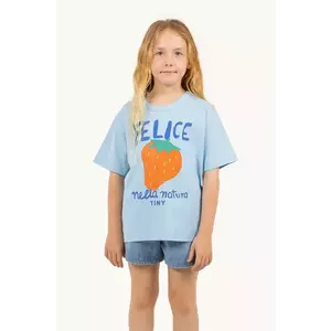 Tinycottons tricou de bumbac pentru copii NELLA NATURA GRAPHIC TEE cu imprimeu, SS25-077 imagine