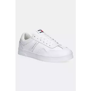 Tommy Jeans sneakers din piele THE GREENWICH LEATHER culoarea alb, EN0EN02794 imagine