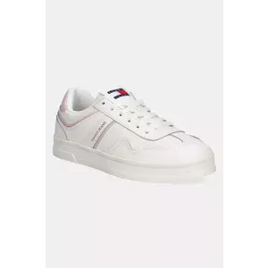 Tommy Jeans sneakers din piele THE GREENWICH LEATHER culoarea bej, EN0EN02794 imagine