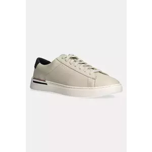 BOSS sneakers din piele Clint culoarea bej, 50543440 imagine