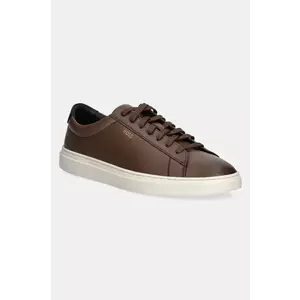 BOSS sneakers din piele Kieran culoarea maro, 50536480 imagine