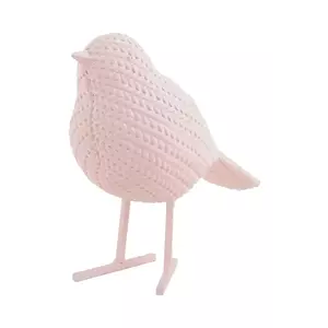 Present Time figurina decorativa Statue Knitted Bird Small culoarea roz imagine