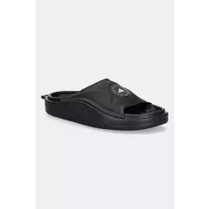 adidas by Stella McCartney papuci Slide femei, culoarea negru, JS0265 imagine