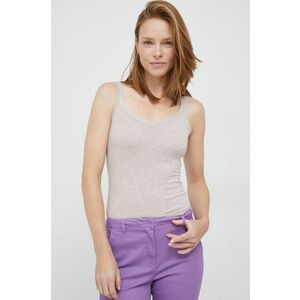 United Colors of Benetton top femei, culoarea bej imagine