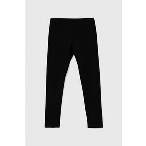 United Colors of Benetton leggins copii culoarea negru, melanj imagine
