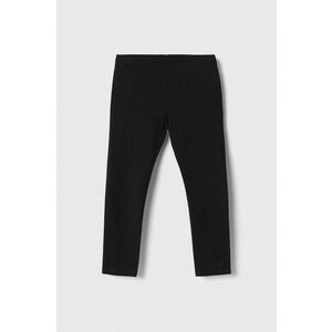 United Colors of Benetton leggins copii culoarea negru, melanj imagine