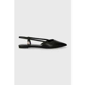 MICHAEL Michael Kors balerini de piele Veronica culoarea negru, cu toc deschis, 40H3VRFP1L imagine