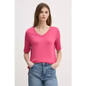 United Colors of Benetton tricou femei, culoarea roz, 3Z12D401G imagine