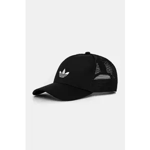 adidas Originals șapcă CURVED TRUCKER culoarea negru, uni, JC6038 imagine