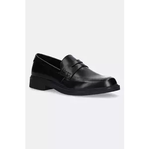 BOSS mocasini de piele Ronnin bărbați, culoarea negru, 50536172 imagine