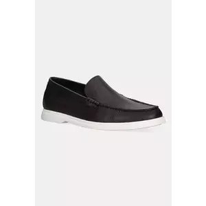 BOSS mocasini de piele Sienne barbati, culoarea maro, 50536173 imagine