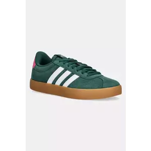 adidas sneakers din piele intoarsă Vl Court 3.0 culoarea verde, JP7538 imagine