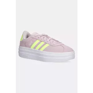 adidas sneakers pentru copii VL COURT BOLD culoarea roz, JI1017 imagine