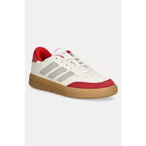 adidas sneakers pentru copii COURTBLOCK culoarea bej, JH8564 imagine