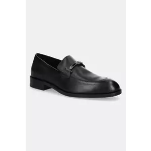 BOSS mocasini de piele Tayil barbati, culoarea negru, 50536147 imagine