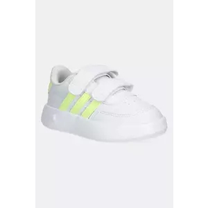 adidas sneakers pentru copii BREAKNET 2.0 culoarea alb, JI0929 imagine