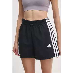 adidas pantaloni scurti Essentials femei, culoarea negru, modelator, high waist, JE1309 imagine