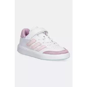 adidas sneakers pentru copii COURTBLOCK culoarea alb, JH8570 imagine