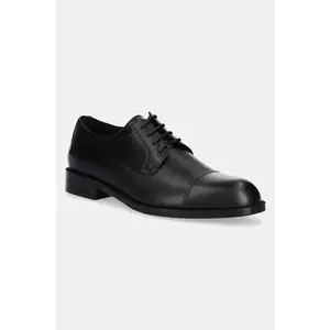 BOSS pantofi de piele Tayil barbati, culoarea negru, 50536144 imagine