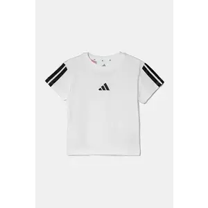 adidas tricou de bumbac pentru copii culoarea alb, JJ0945 imagine