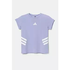 adidas tricou copii culoarea violet, JJ0993 imagine