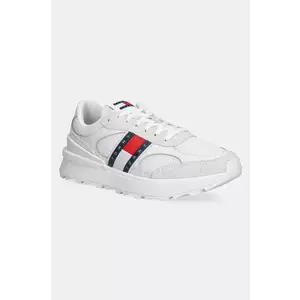 Tommy Jeans sneakers TJM TECHNICAL RUNNER ESS culoarea alb, EM0EM01537 imagine